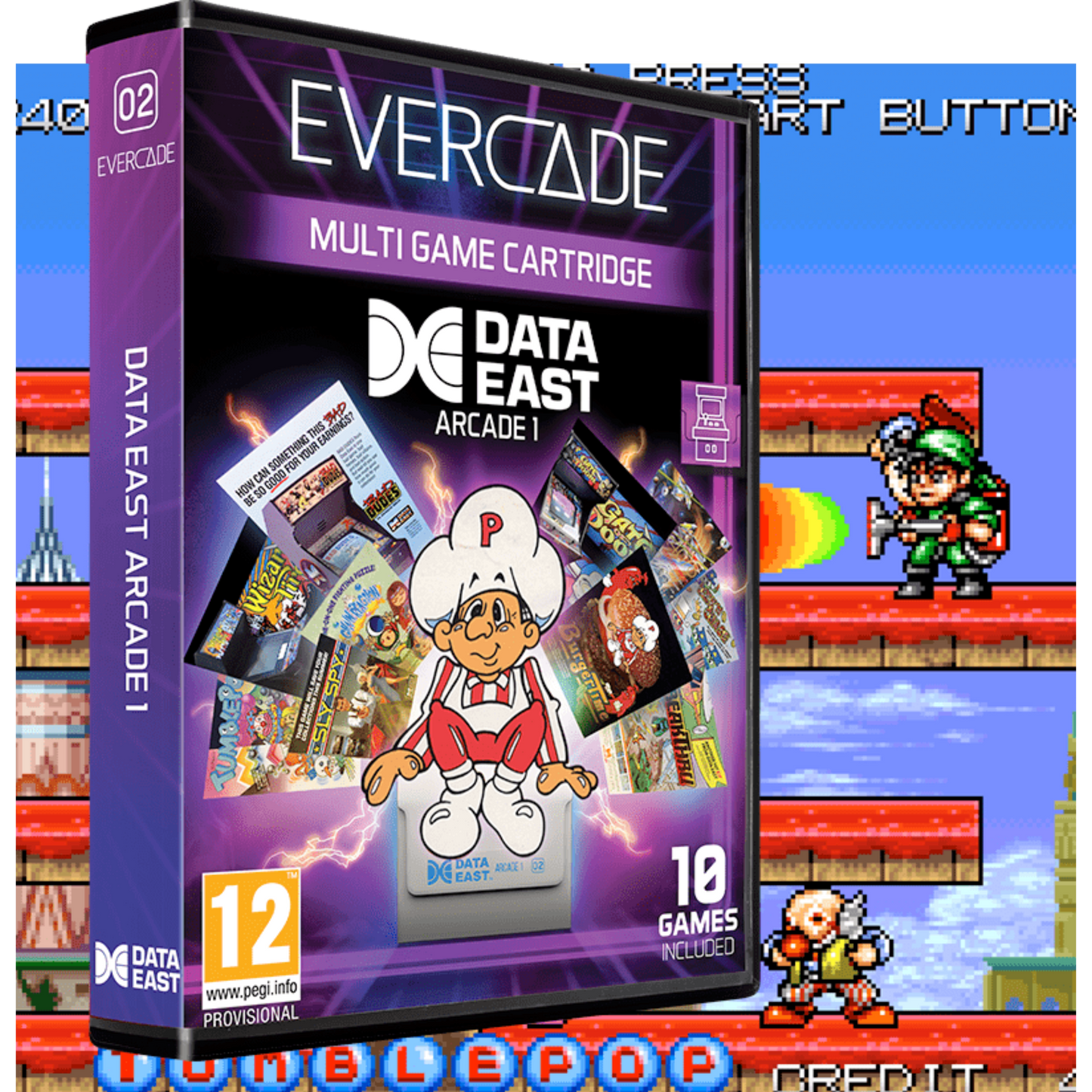 Evercade Data East Arcade 1 Cartridge