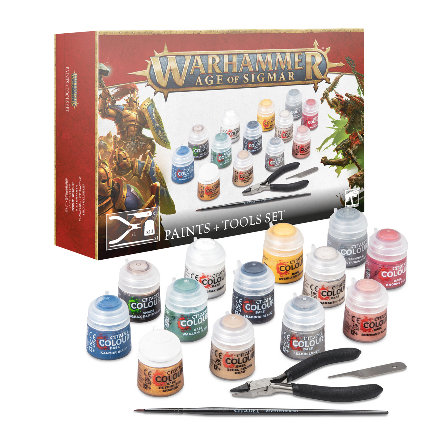 Warhammer Age of Sigmar: Paints + Tools Set