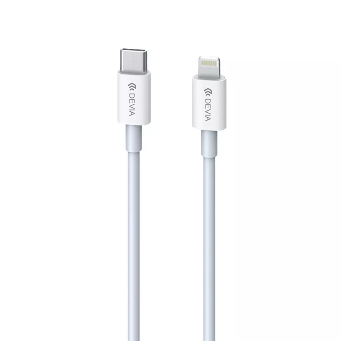 Devia - 1m (20W) Power Delivery - USB-C to Non-MFI Lightning Cable - White