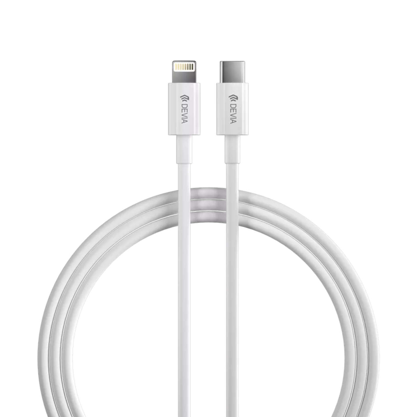 Devia - 2m (27W) Power Delivery - USB-C to Non-MFI Lightning Cable - White