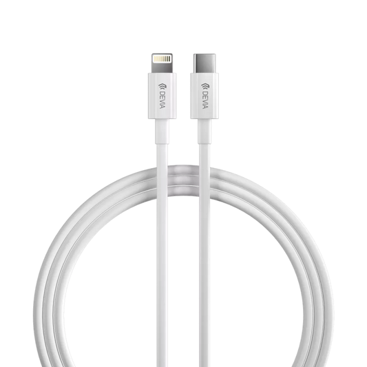 Devia - 2m (27W) Power Delivery - USB-C to Non-MFI Lightning Cable - White