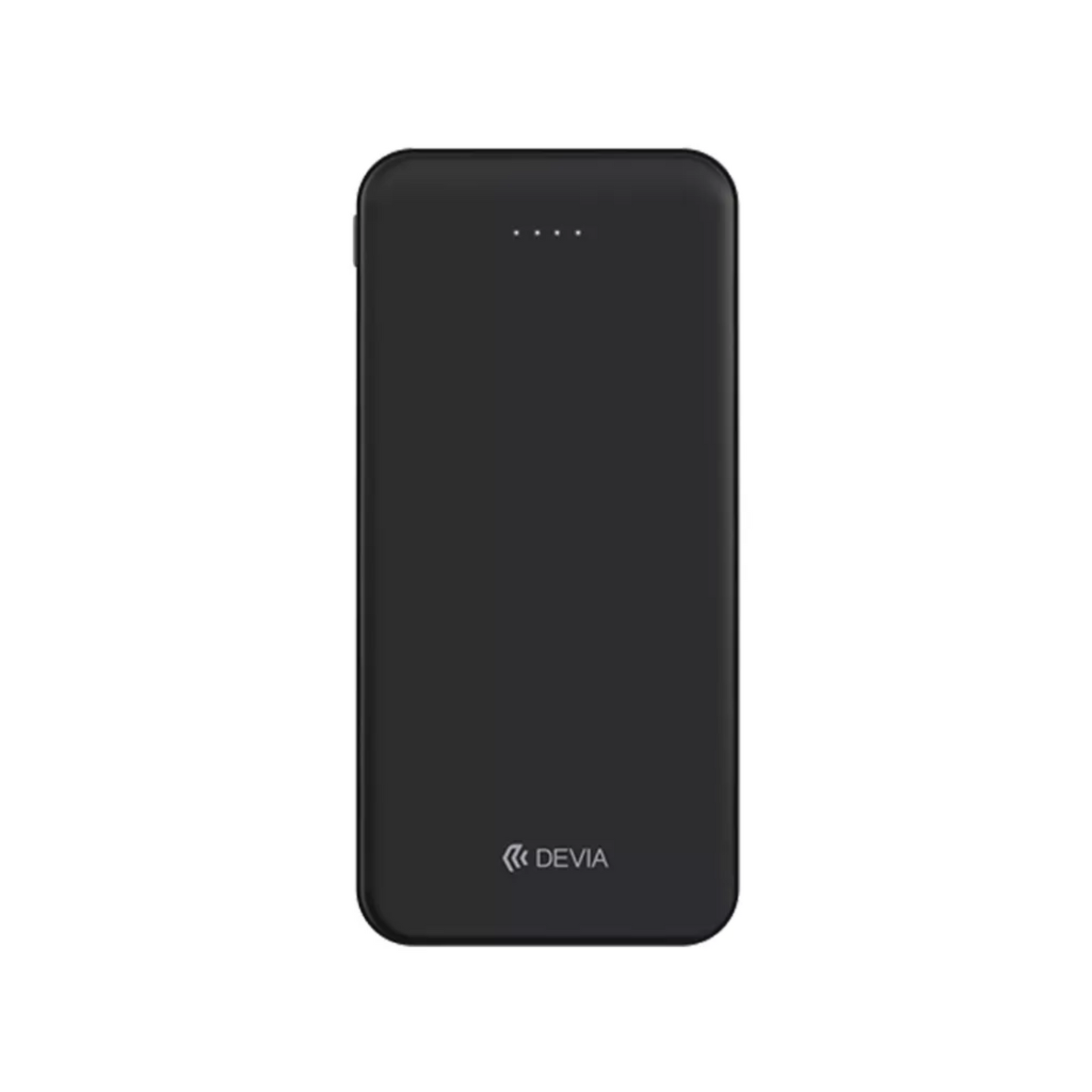 Devia - 10,000mAh Kintone Dual Port LED Indicator Powerbank - Black