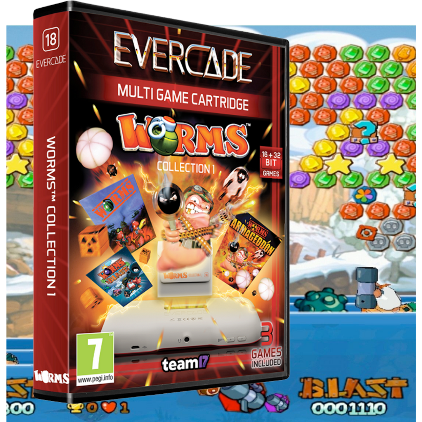 Evercade Worms Collection 1 Cartridge