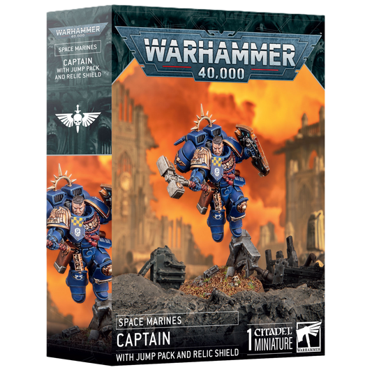 Space Marines: Captain with Jump Pack and Relic Shield