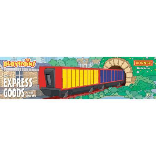 Hornby Playtrains Express Goods Open Wagon Pack (2-pack) (R9341)
